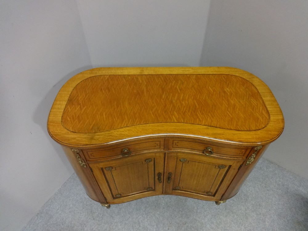Fine Satinwood Kidney Shaped Side Cabinet View VI