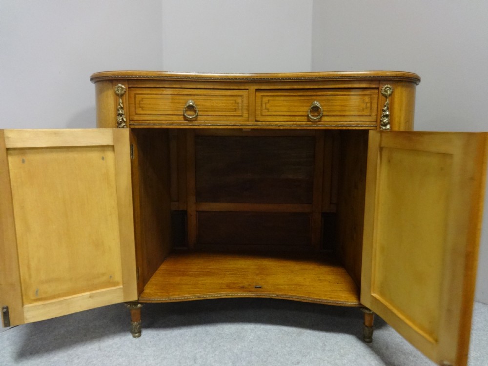 Fine Satinwood Kidney Shaped Side Cabinet View VII