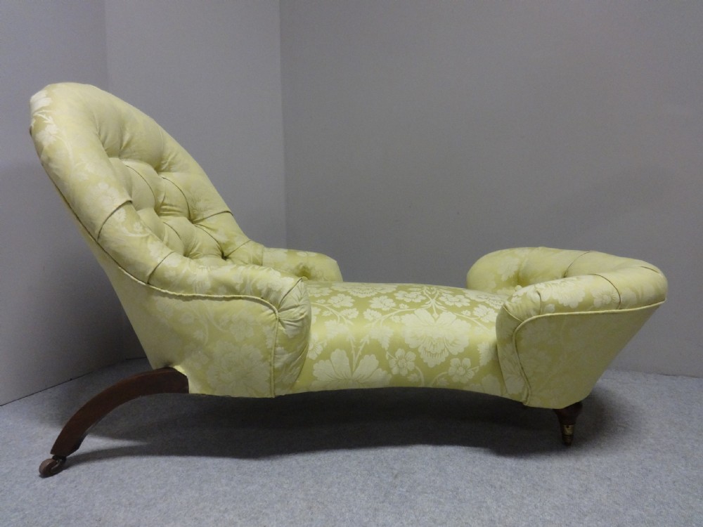 Fine Victorian Chaise Lounge View IV