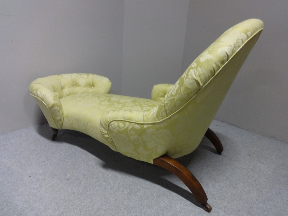 Fine Victorian Chaise Lounge View VII