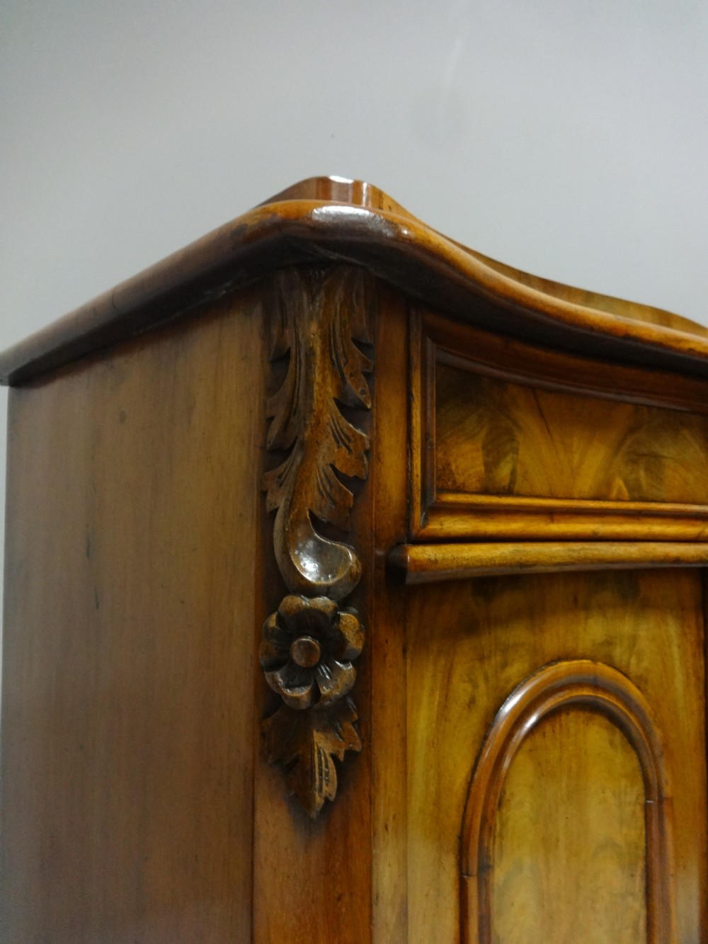 Fine Serpentine Mahogany Side Cabinet View V