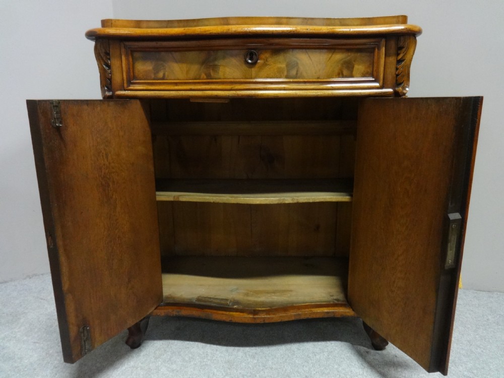 Fine Serpentine Mahogany Side Cabinet View VII