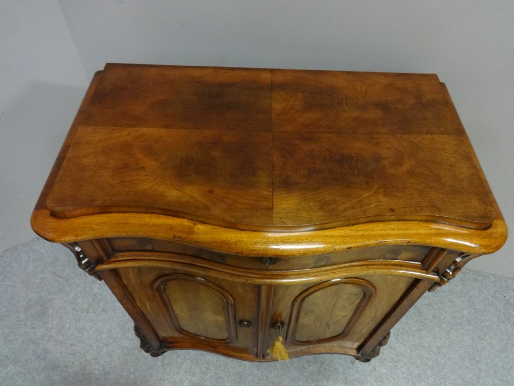Fine Serpentine Mahogany Side Cabinet View IX