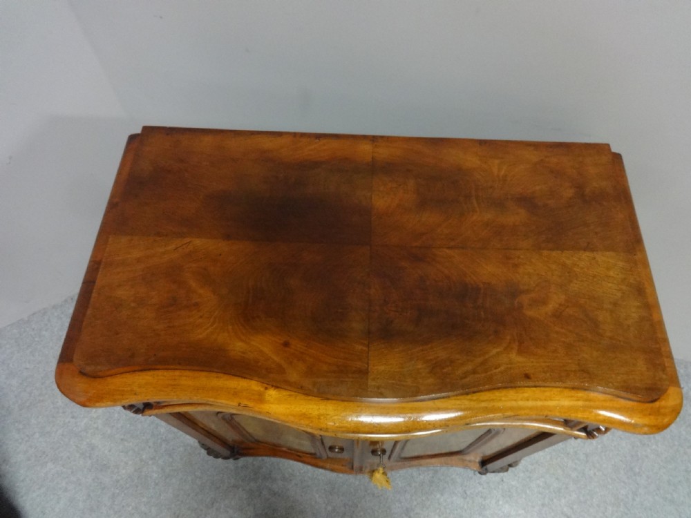 Fine Serpentine Mahogany Side Cabinet View X