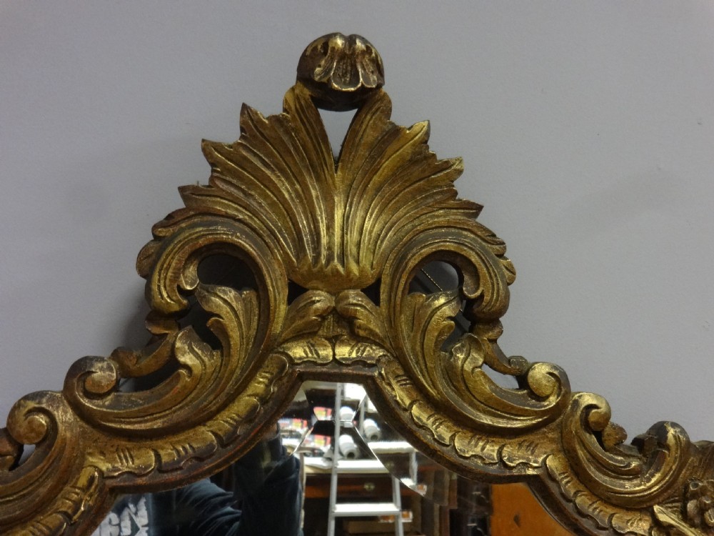 Good Gilt Console Table with Mirror View IX