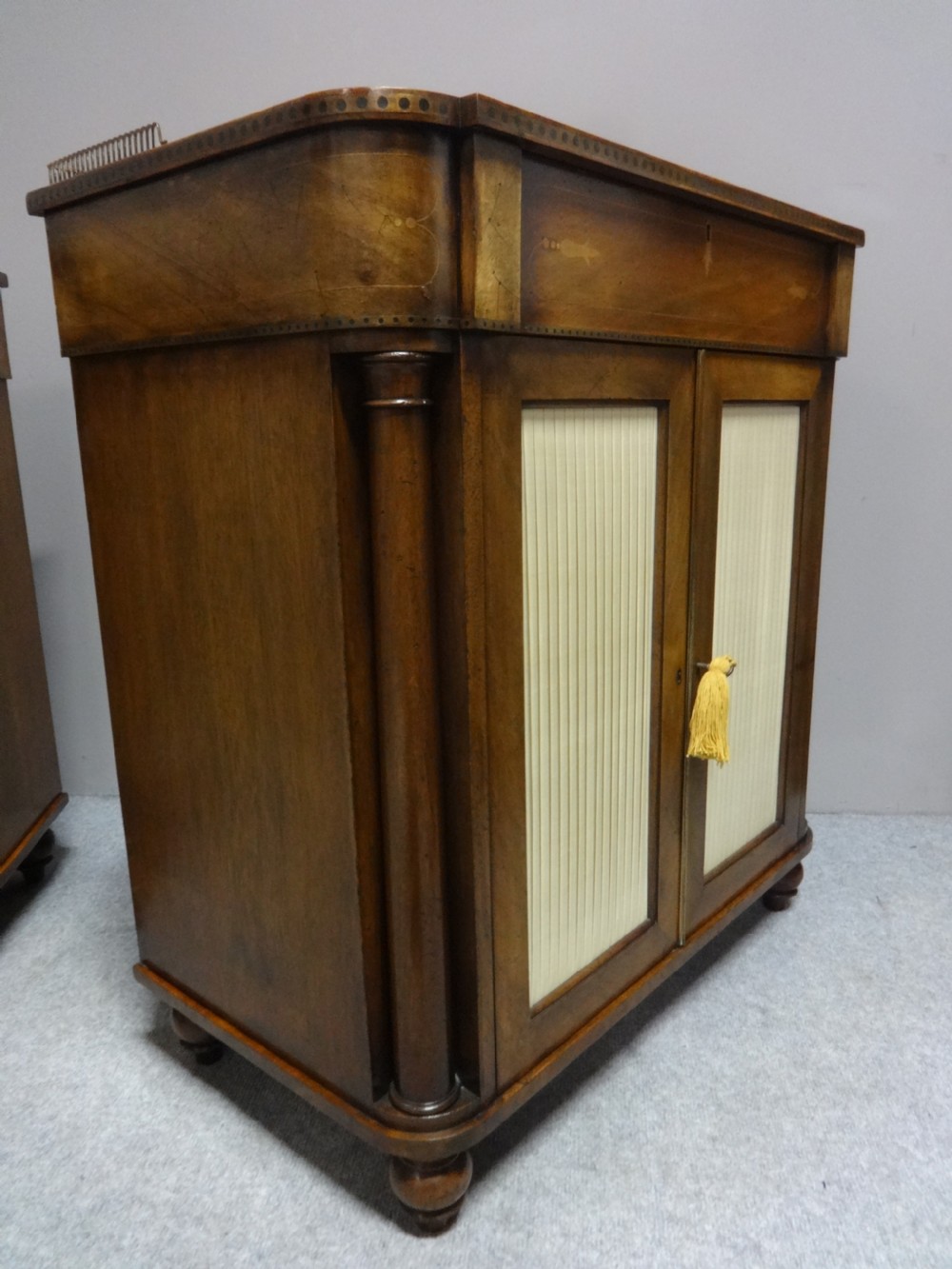 Top Quality Pair of Inlaid Dwarf Sidecabinets View XII