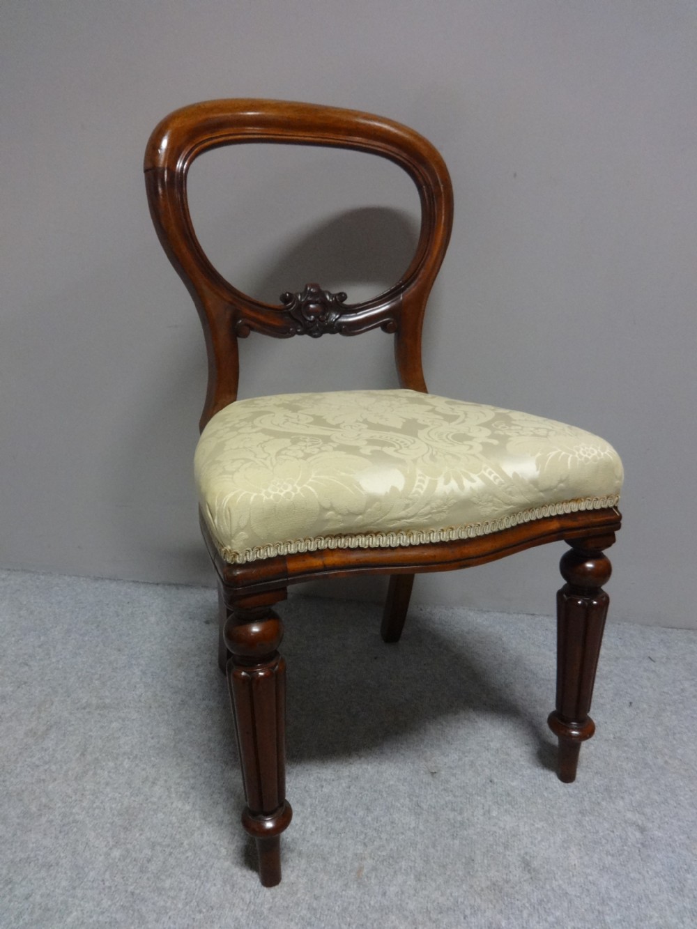 Set Six Victorian Mahogany Dining Chairs View III