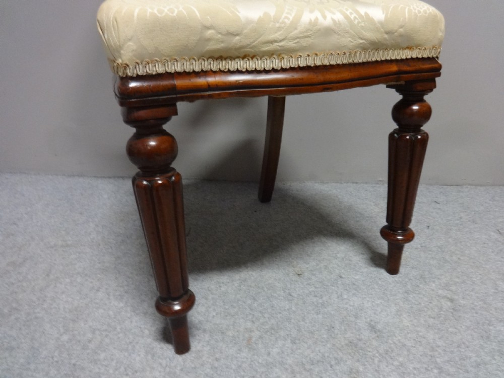 Set Six Victorian Mahogany Dining Chairs View IV