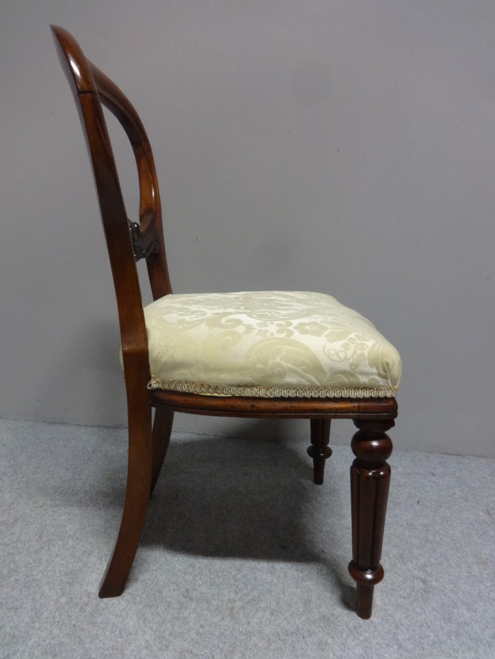 Set Six Victorian Mahogany Dining Chairs View VI