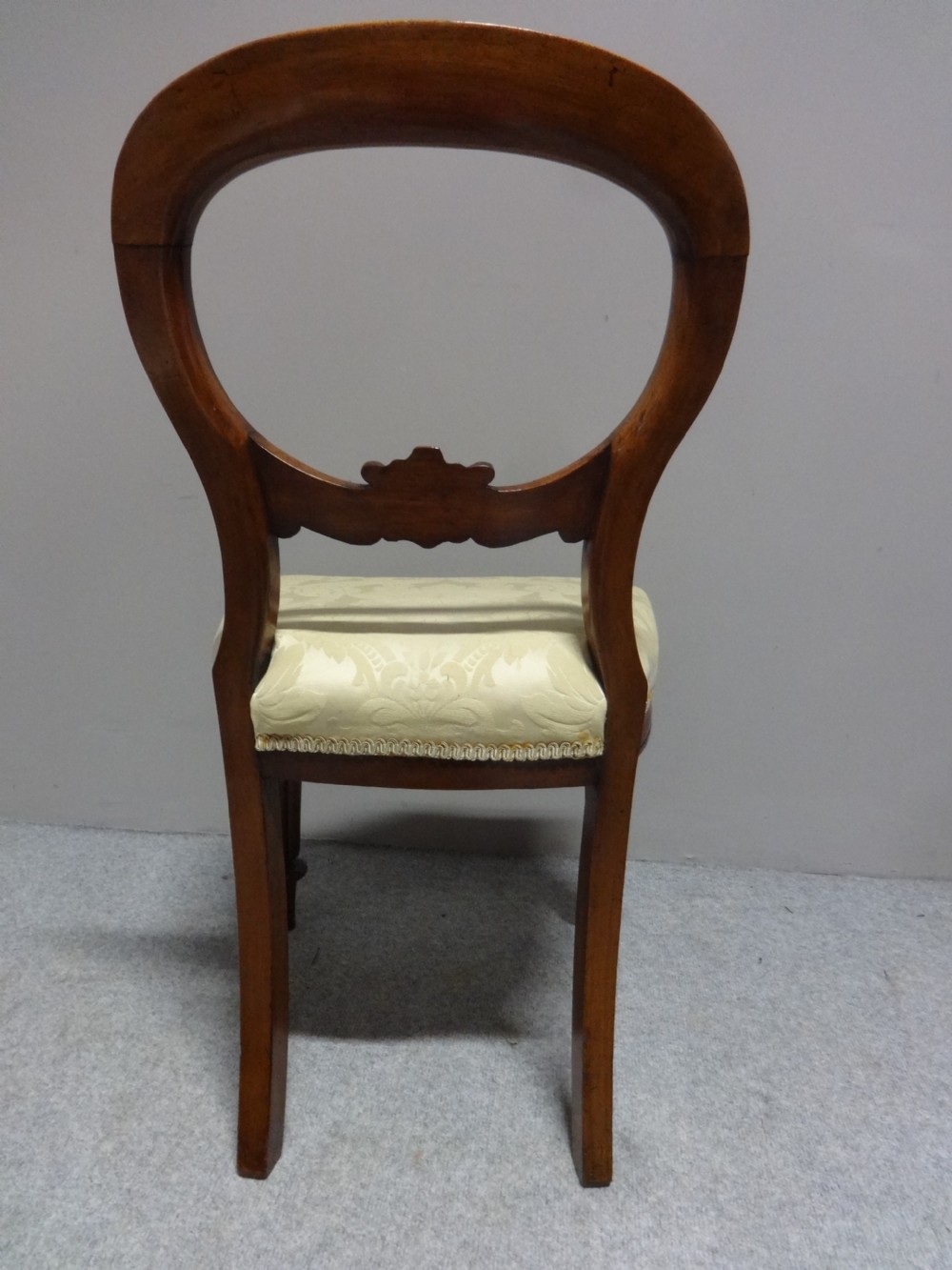 Set Six Victorian Mahogany Dining Chairs View VII