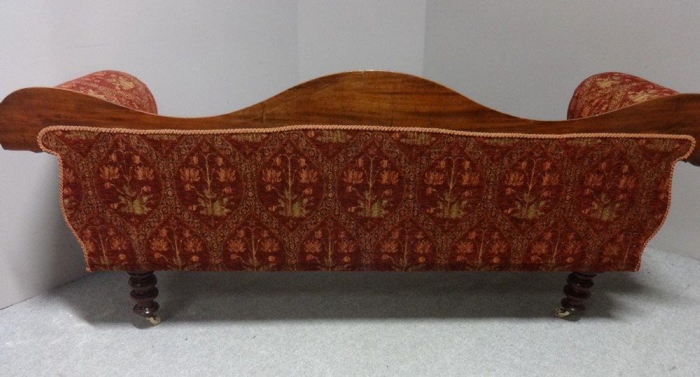 Fab Victorian Mahogany Scroll End Sofa View IV