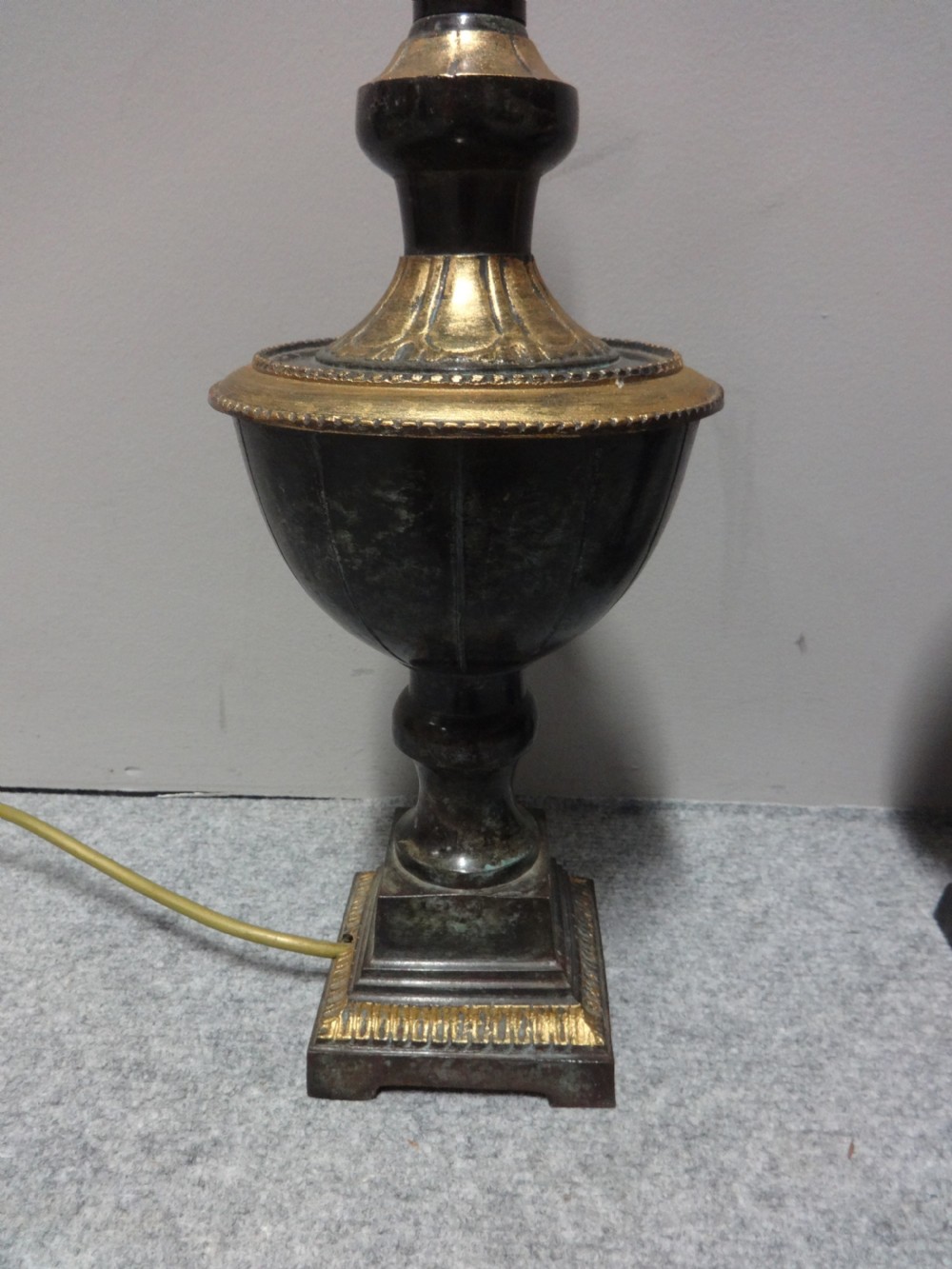 A Good Pair of Gilt Metal Lamps View II