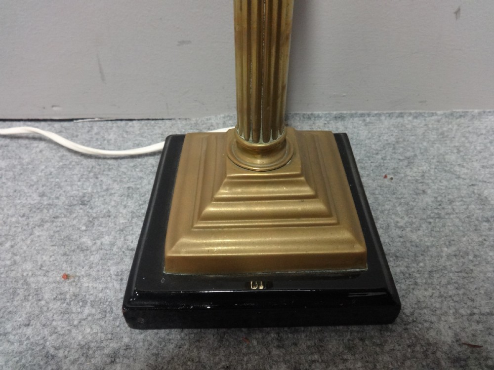Victorian Brass Table Lamp View II