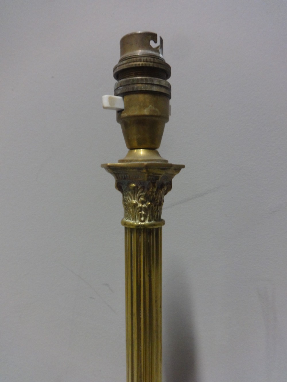 Victorian Brass Table Lamp View III