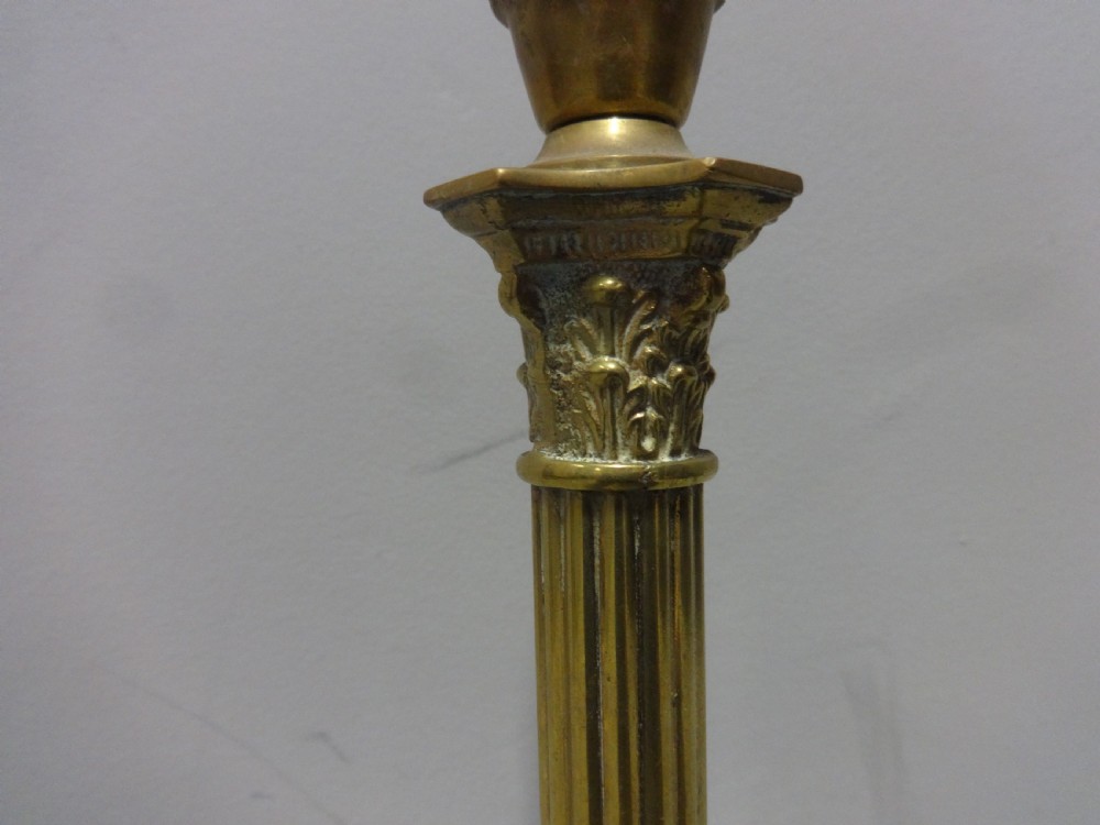 Victorian Brass Table Lamp View IV