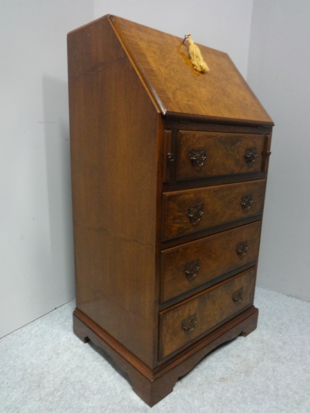 Burr Walnut Bureau of Small Proportions View V