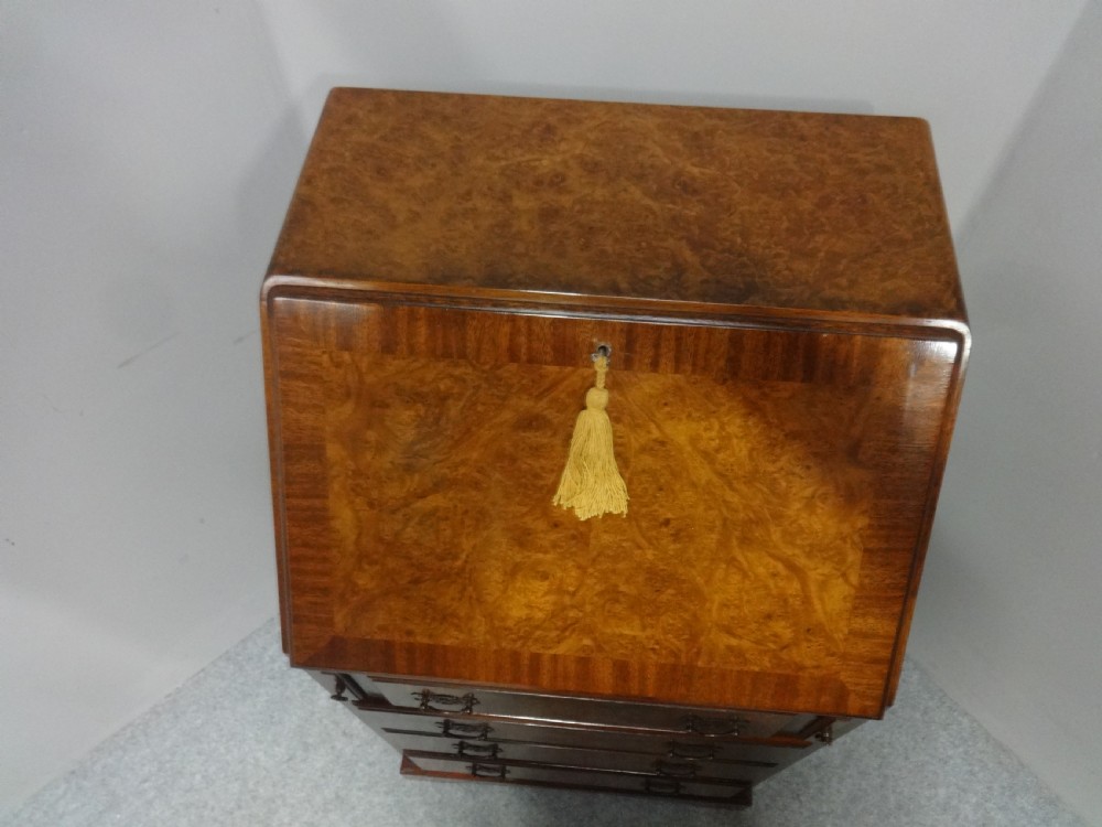 Burr Walnut Bureau of Small Proportions View VI