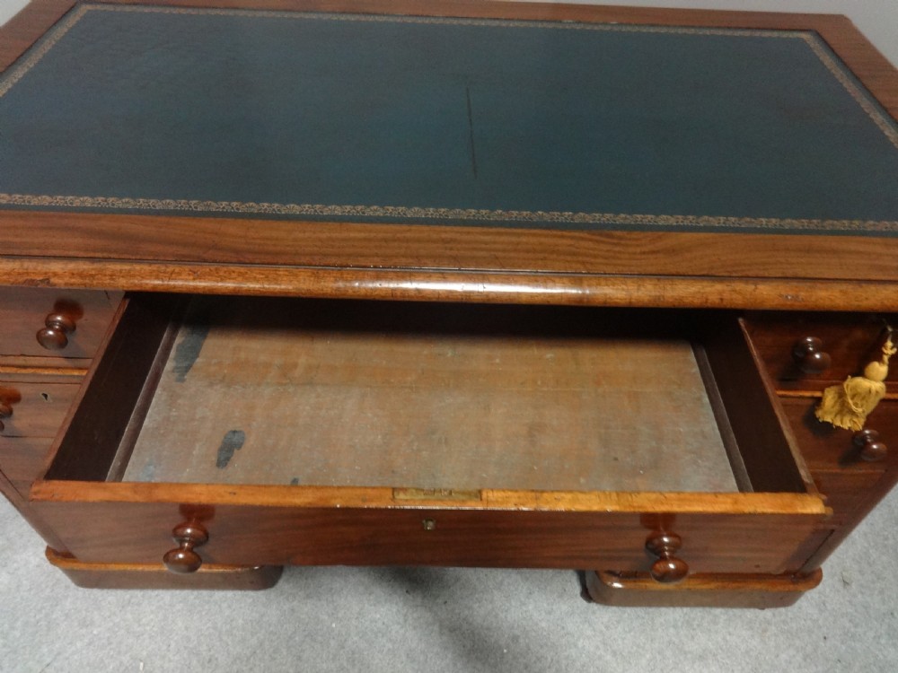 Victorian Mahogany Pedestal Desk View III