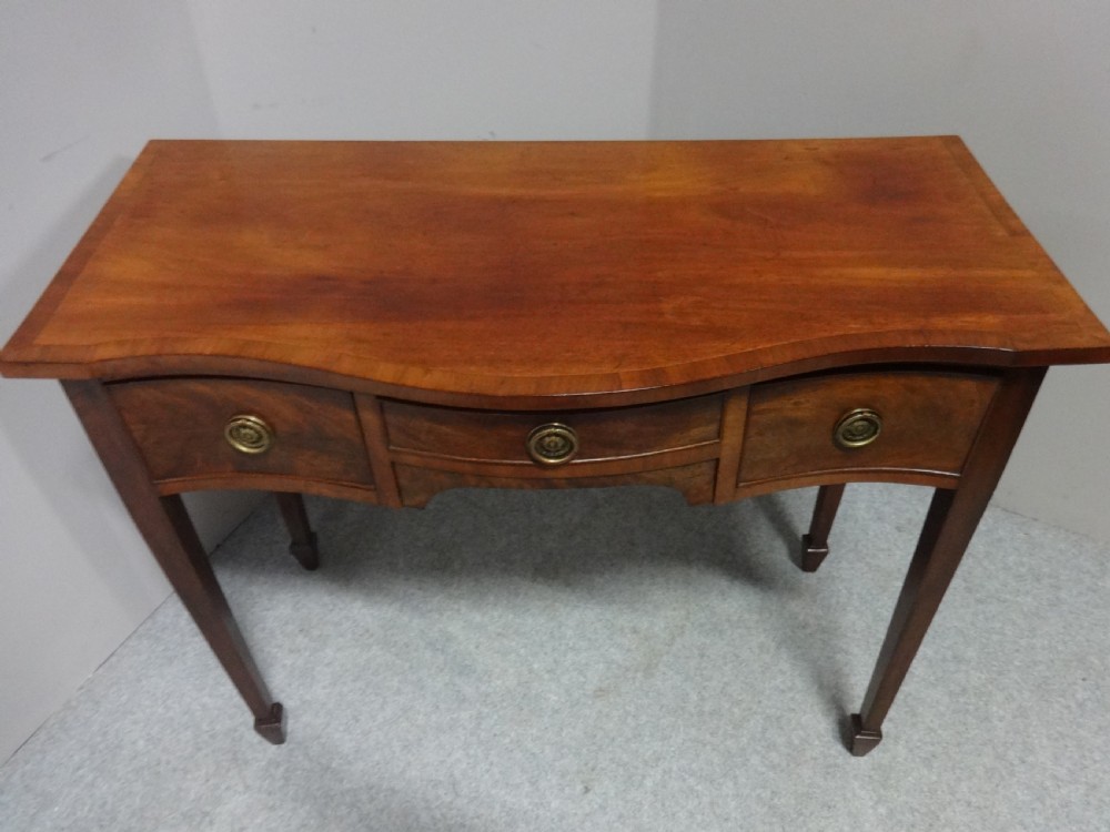 Good Mahogany Serpentine Side Table View II
