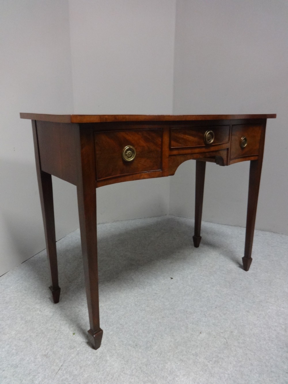 Good Mahogany Serpentine Side Table View V