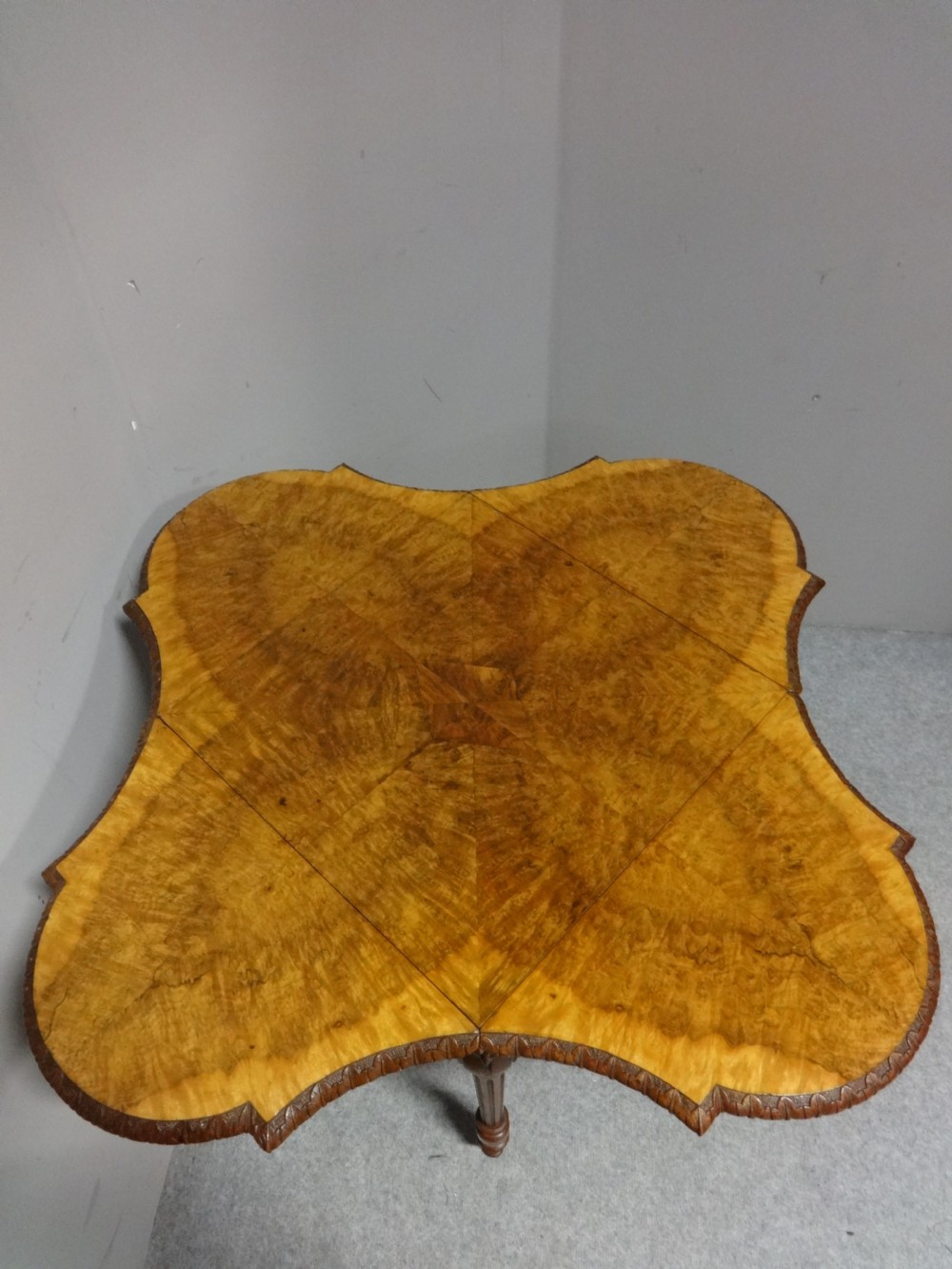 Top Quality Burr Walnut Table View IX