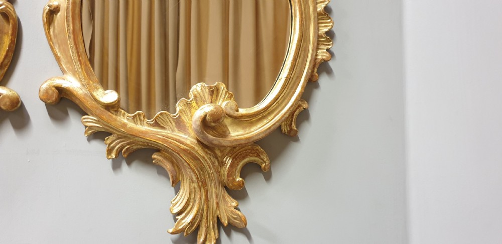 Superb Pair of Rococco Gilt Mirrors View VIII