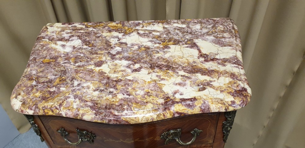 French Serpentine Semanier Chest of Drawers View IV