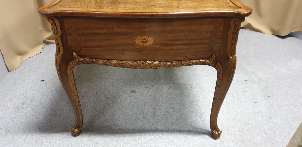 Large English Freestanding Mahogany Desk View VIII
