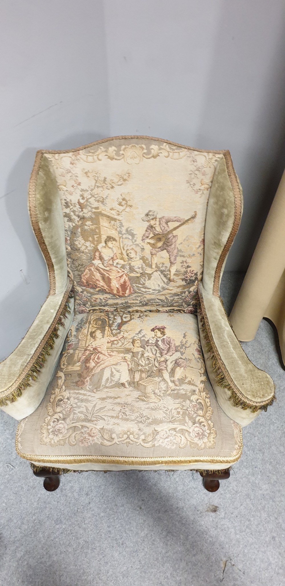 Pair Wing Armchairs of Small Proportions  View IV