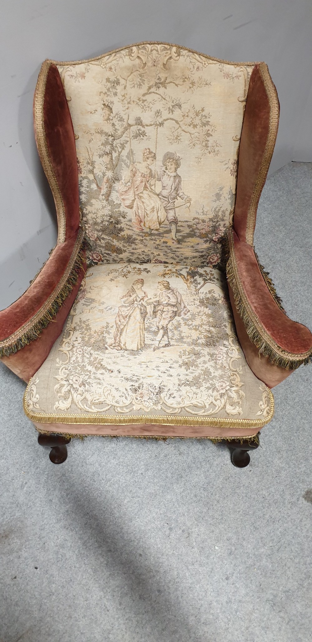 Pair Wing Armchairs of Small Proportions  View VI