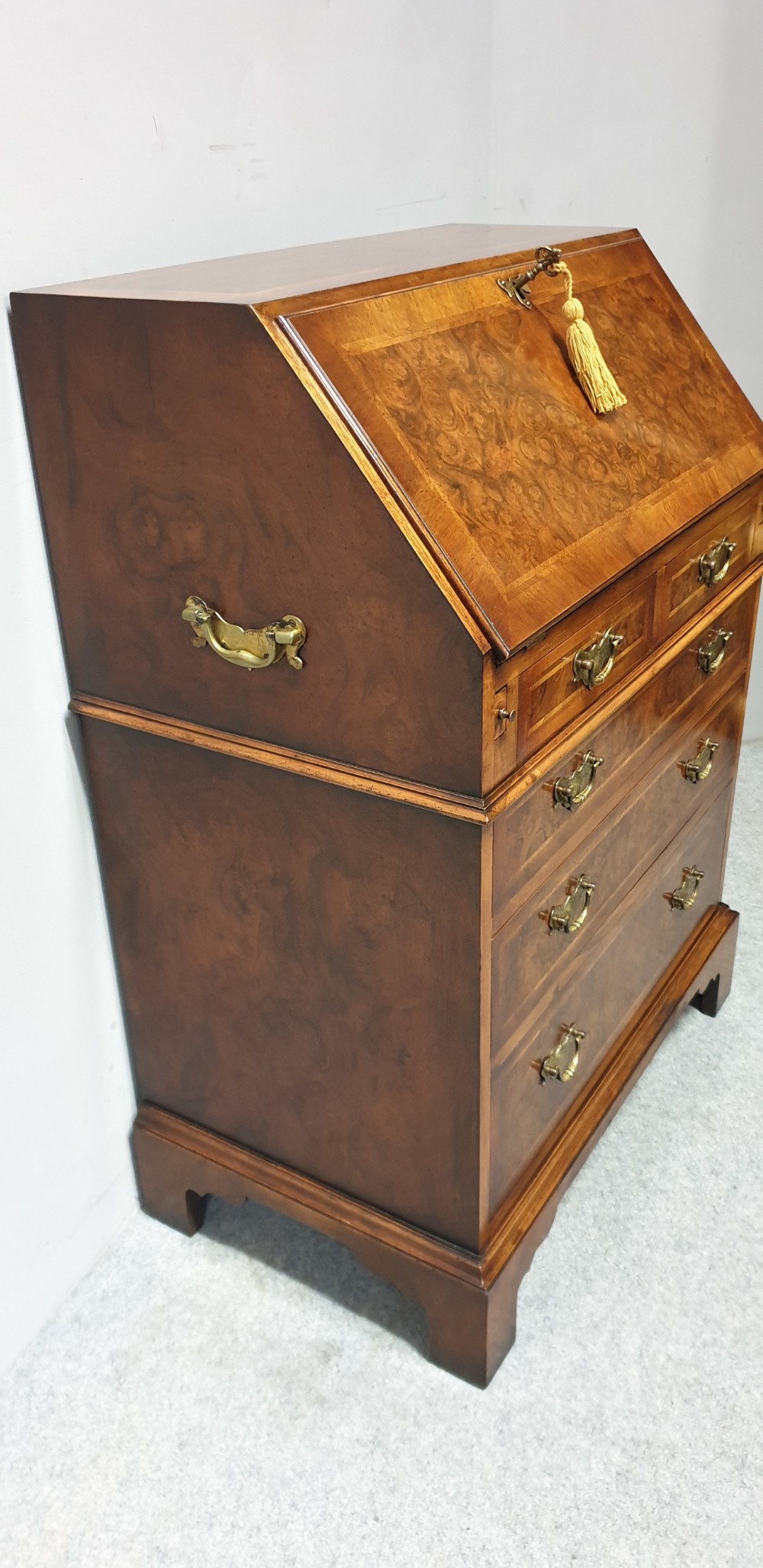 Superb Queen Anne Walnut Bureau  View II