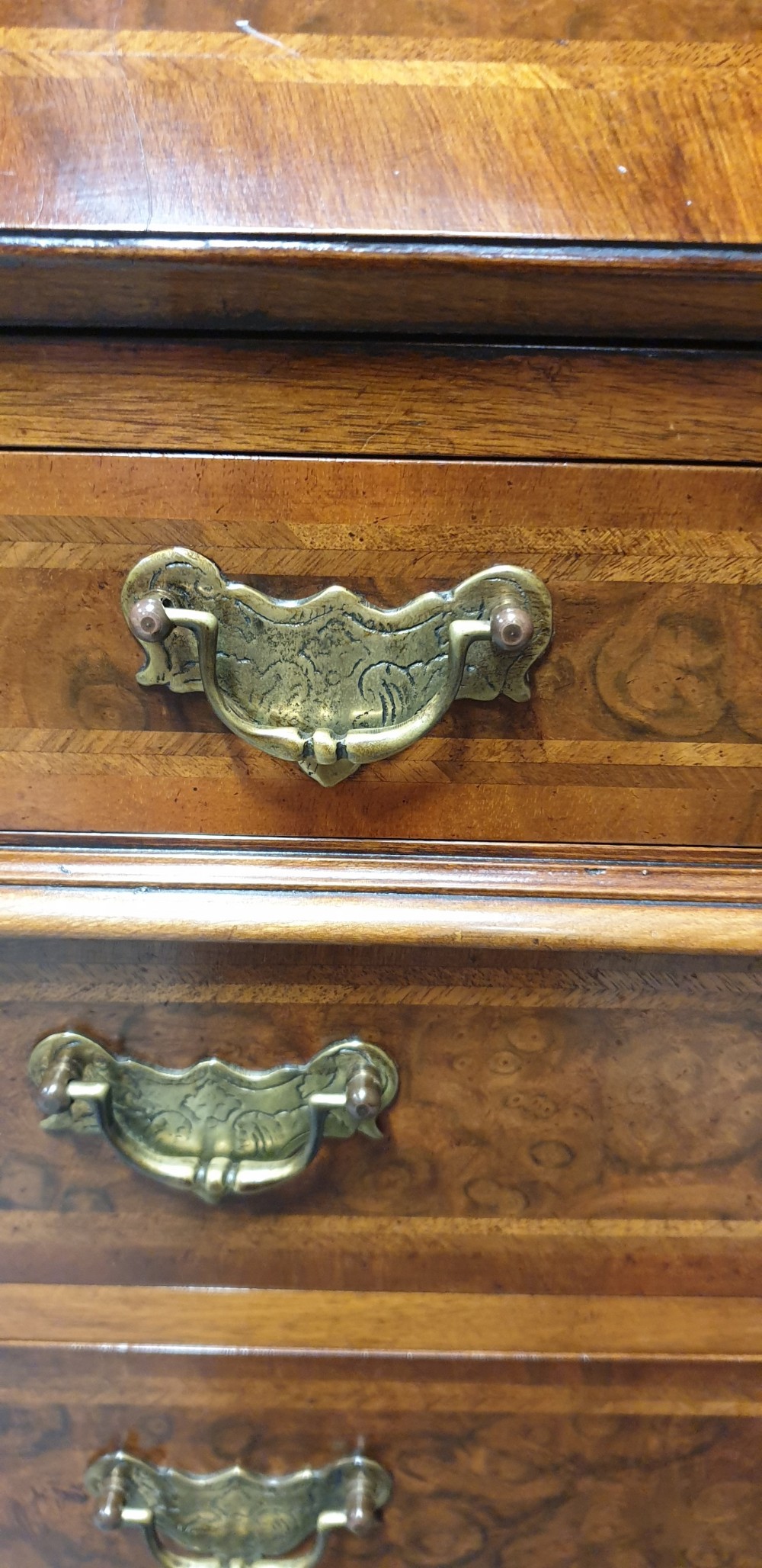 Superb Queen Anne Walnut Bureau  View VI