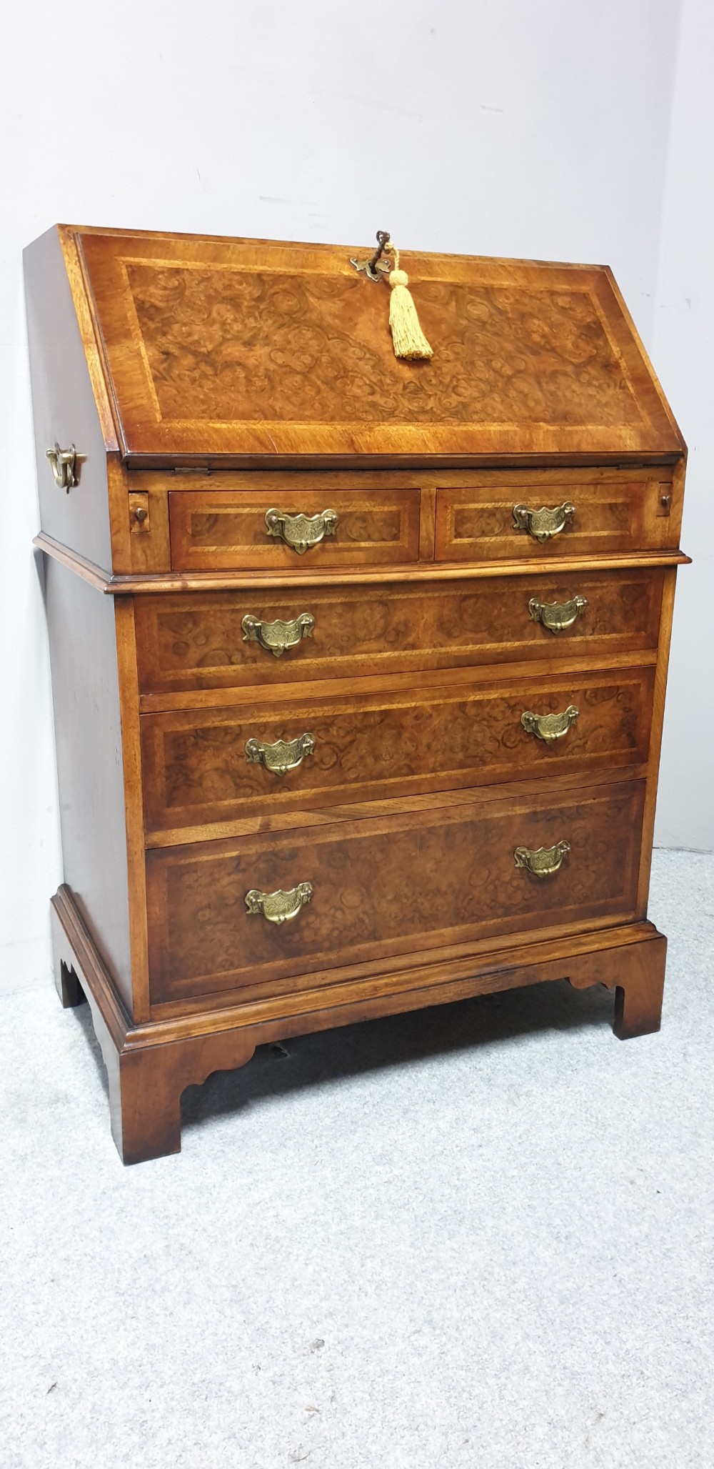 Superb Queen Anne Walnut Bureau  View VII
