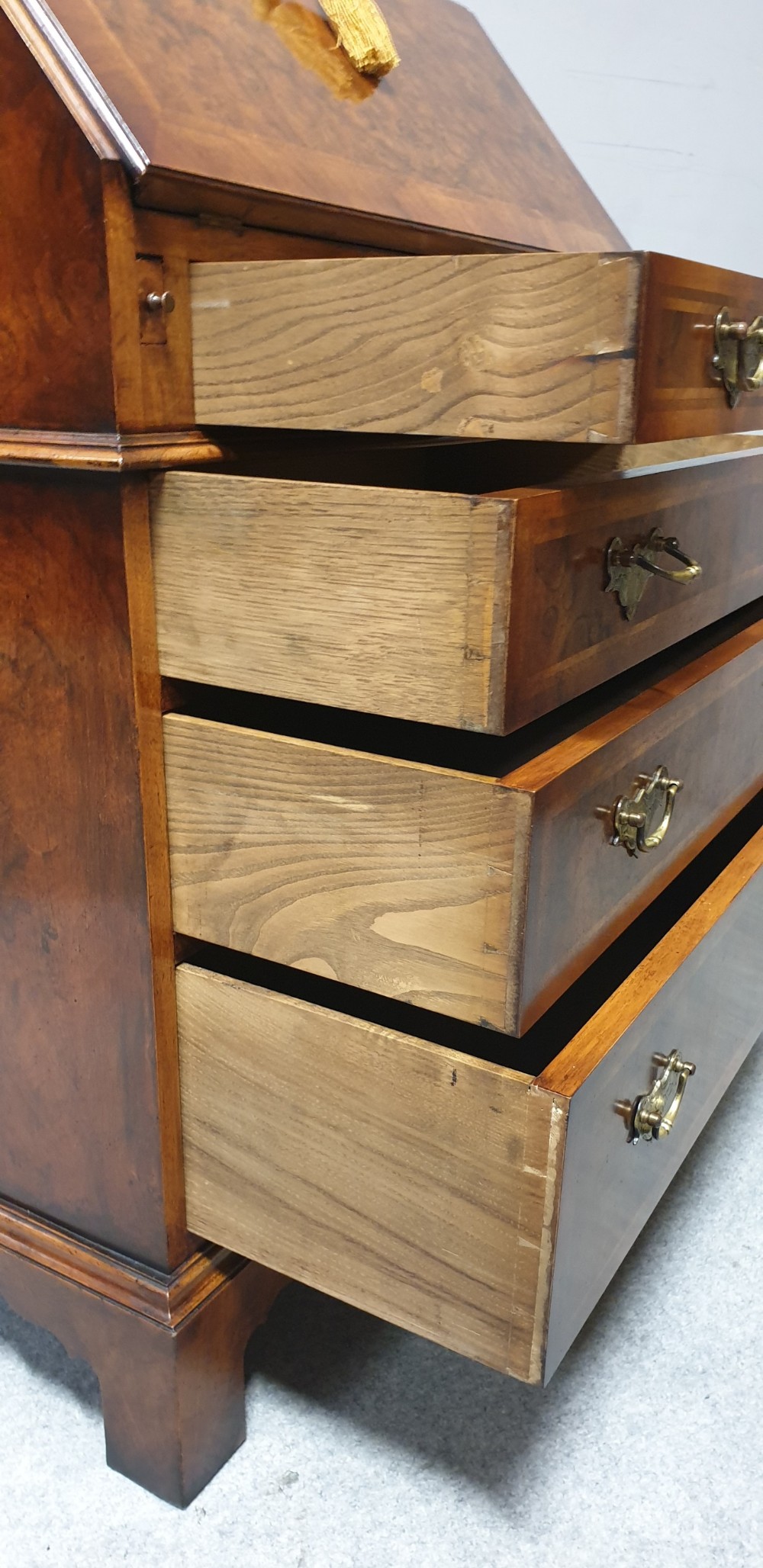 Superb Queen Anne Walnut Bureau  View XI
