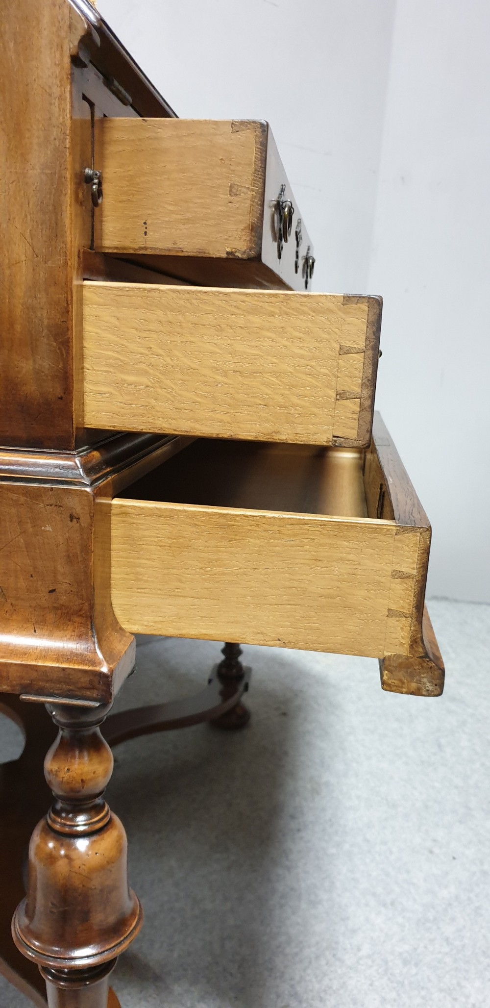 Super Queen Anne Walnut Bureau  View VI