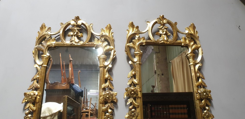 Wonderful Pair C19th Gilt Mirrors View IV