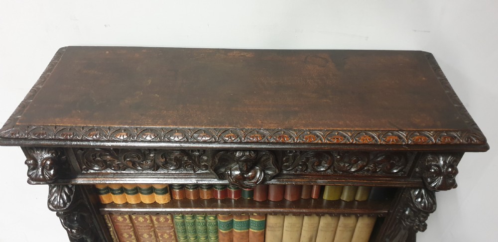 Flemish Oak Open Bookcase View VIII