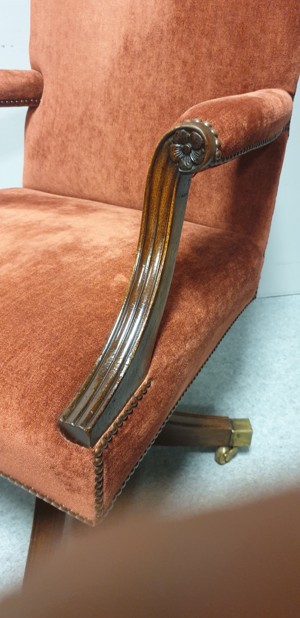 Georgian Mahogany Desk Chair View III