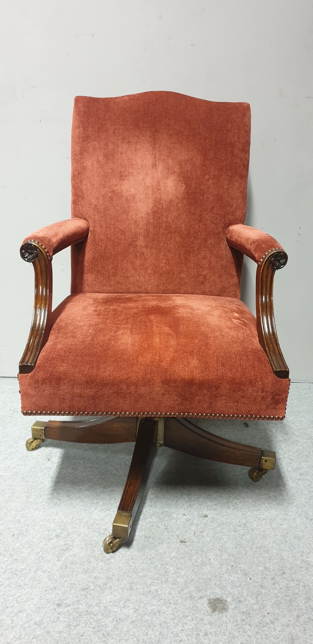 Georgian Mahogany Desk Chair View IV