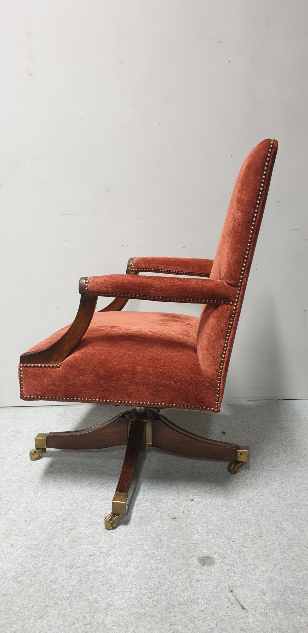 Georgian Mahogany Desk Chair View V