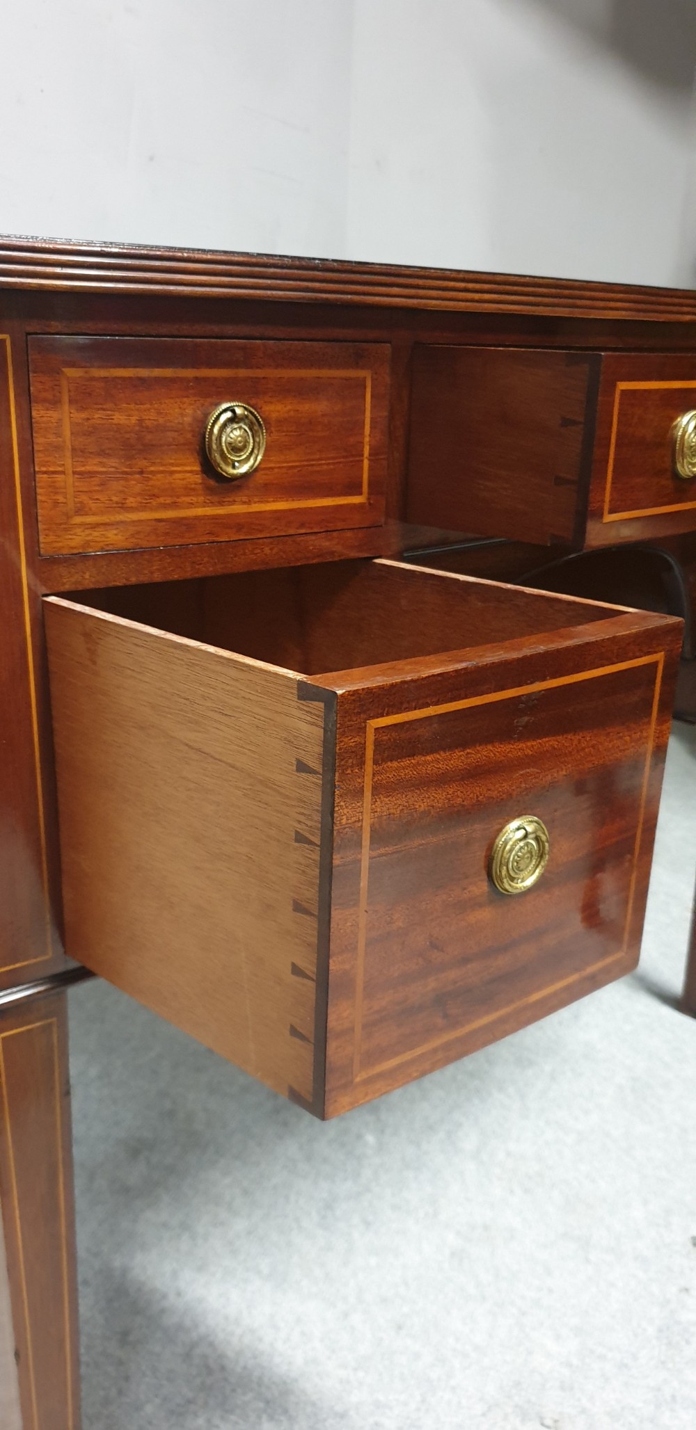 Mahogany Dressing Table with Stool View VI