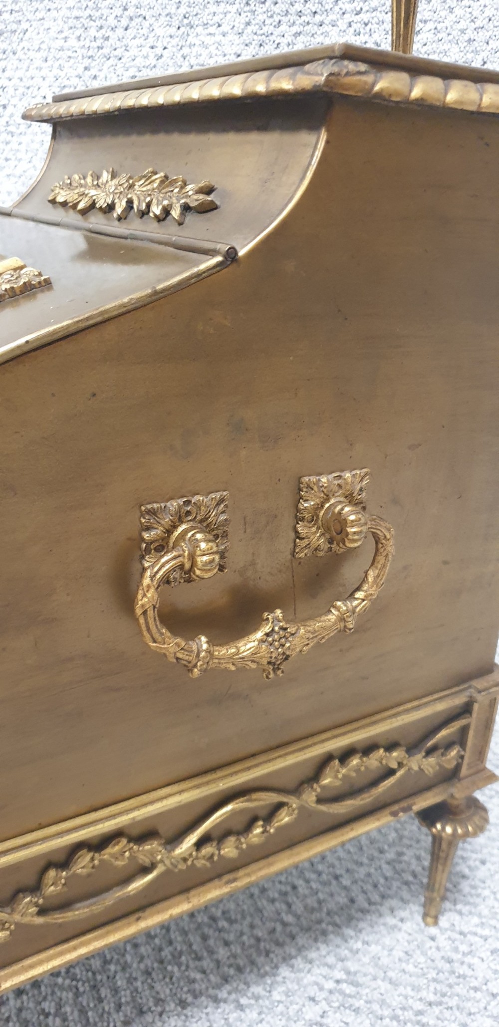 Wonderful French Brass Coal Log Bin View III