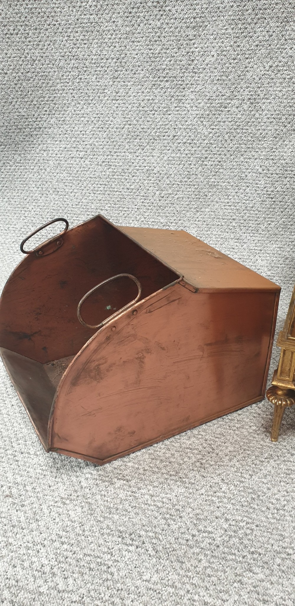 Wonderful French Brass Coal Log Bin View VI