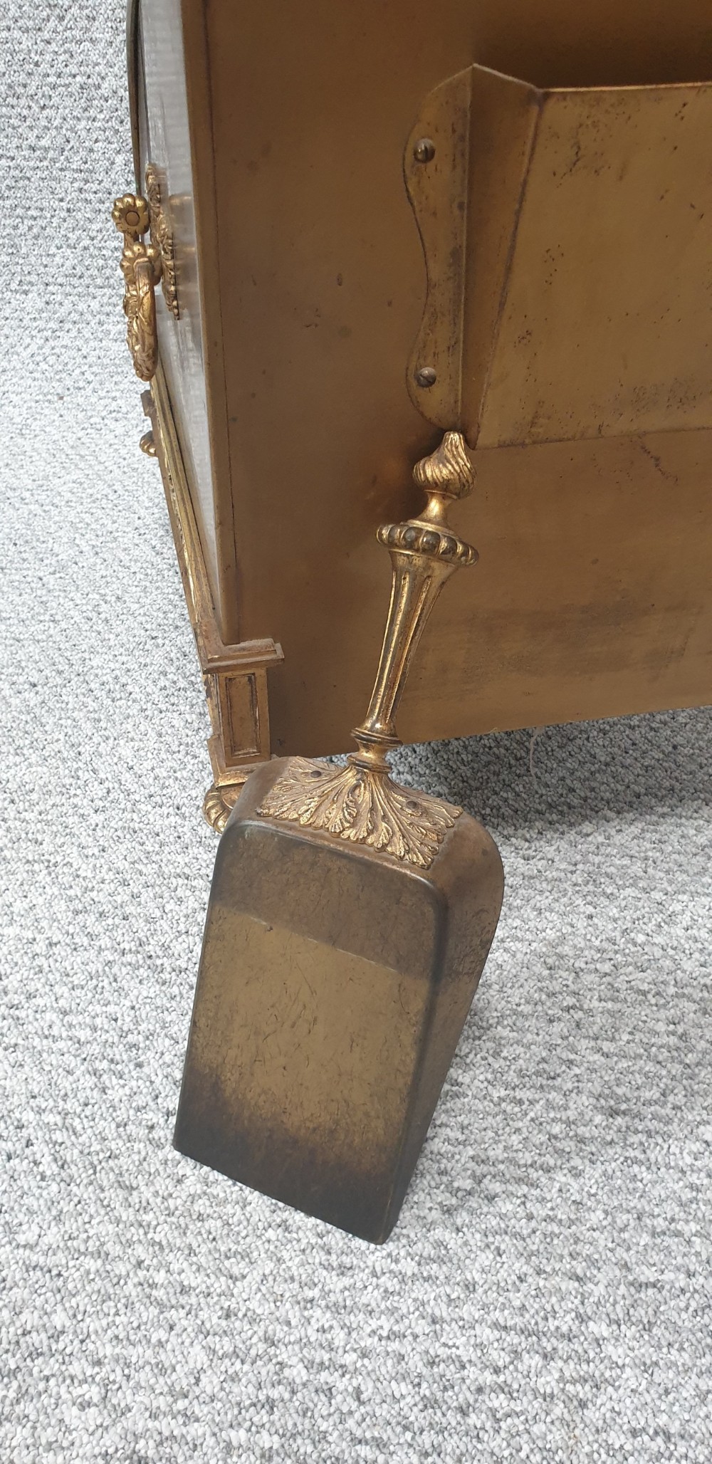 Wonderful French Brass Coal Log Bin View IX
