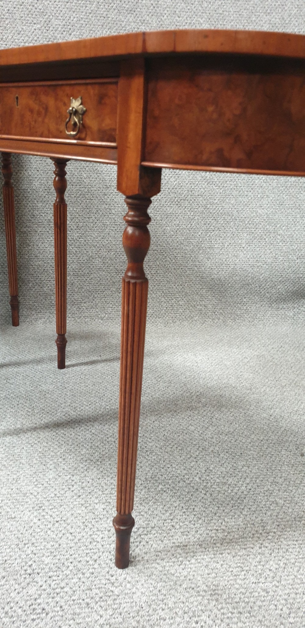 Pair Burr Walnut Console Tables View VII