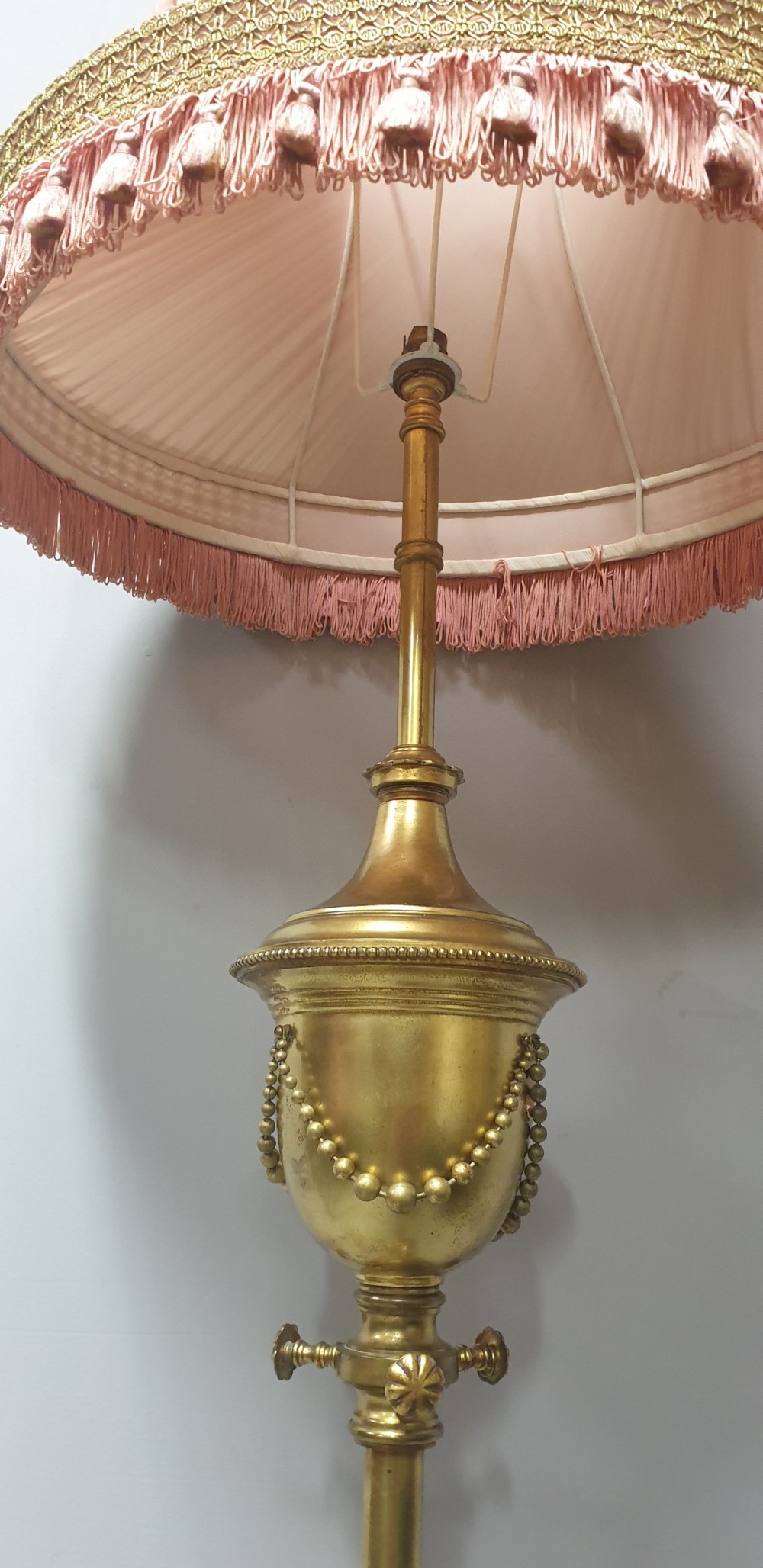 Super Brass Telescopic Standard Lamp View IV