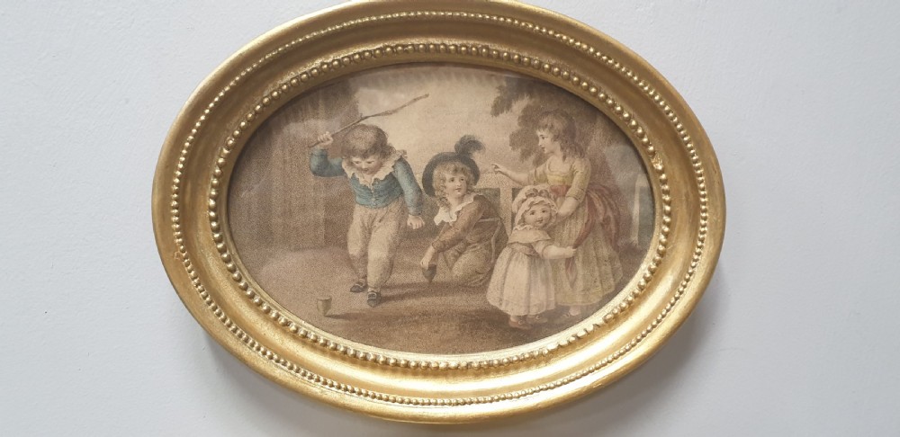 Group of Regency Coloured Engravings View II