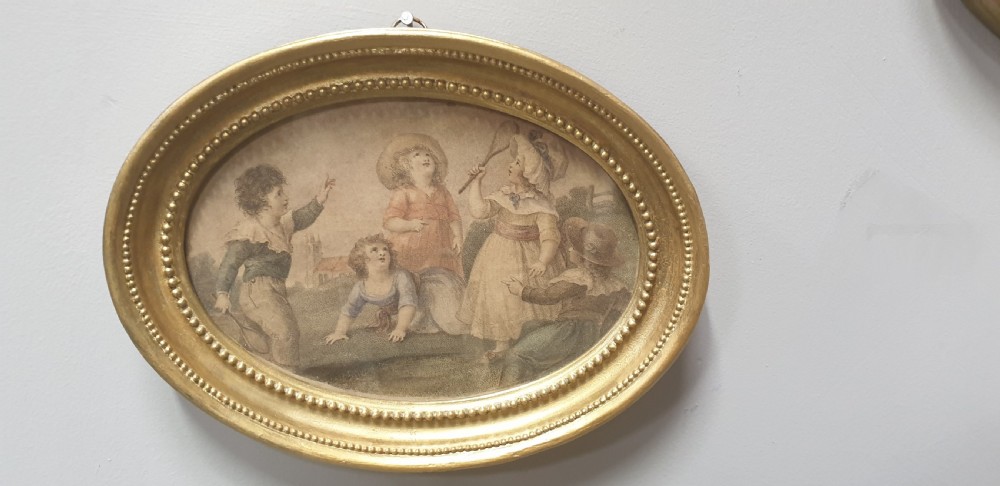 Group of Regency Coloured Engravings View VI