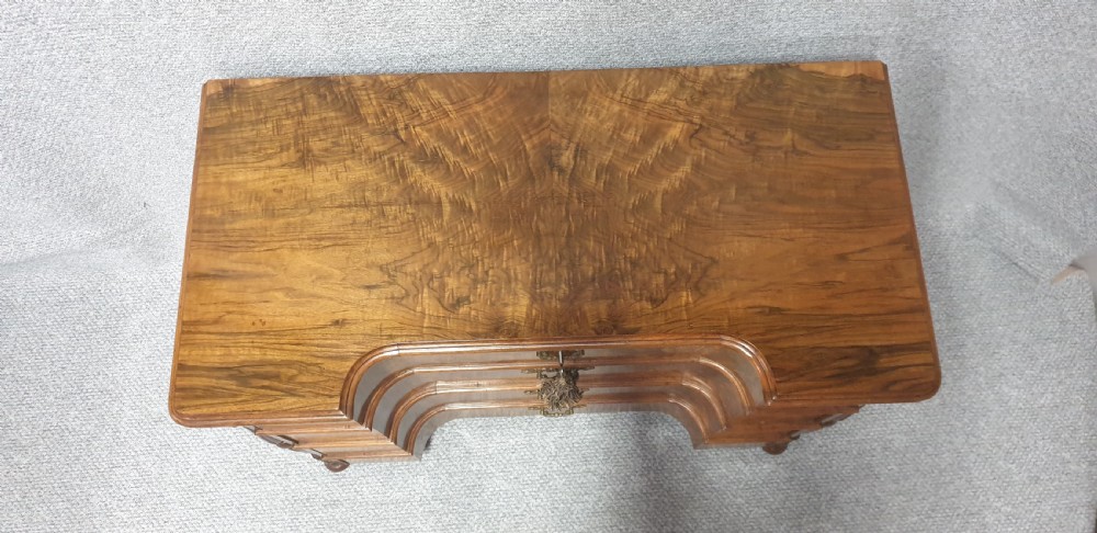 Outstanding Burr Walnut Concave Chest of Drawers View III