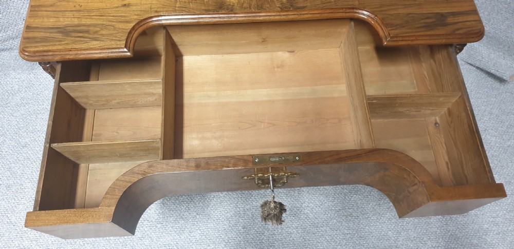 Outstanding Burr Walnut Concave Chest of Drawers View VI